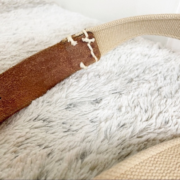 Leather and Fabric Belt tan and brown M/L 34 - Picture 8 of 8